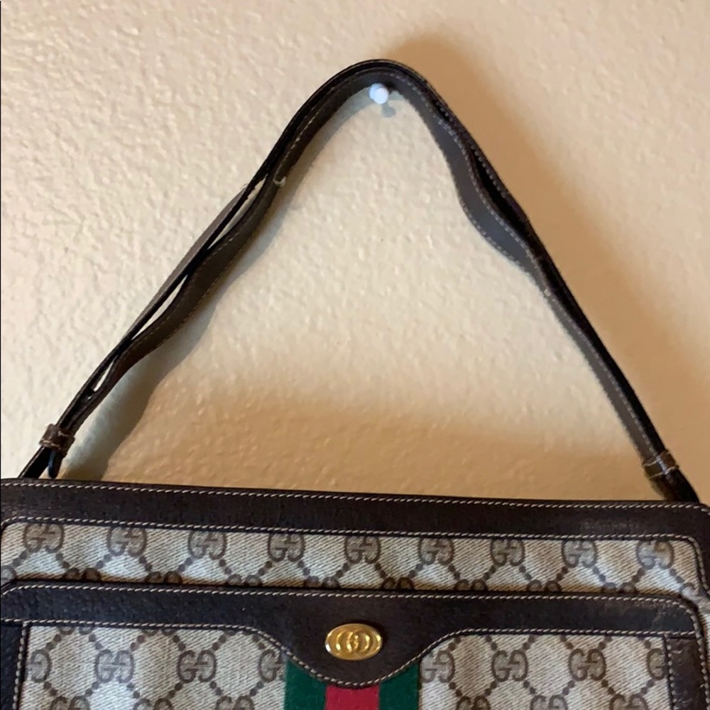 Vintage Gucci brown shoulder purse - Picture 3 of 8